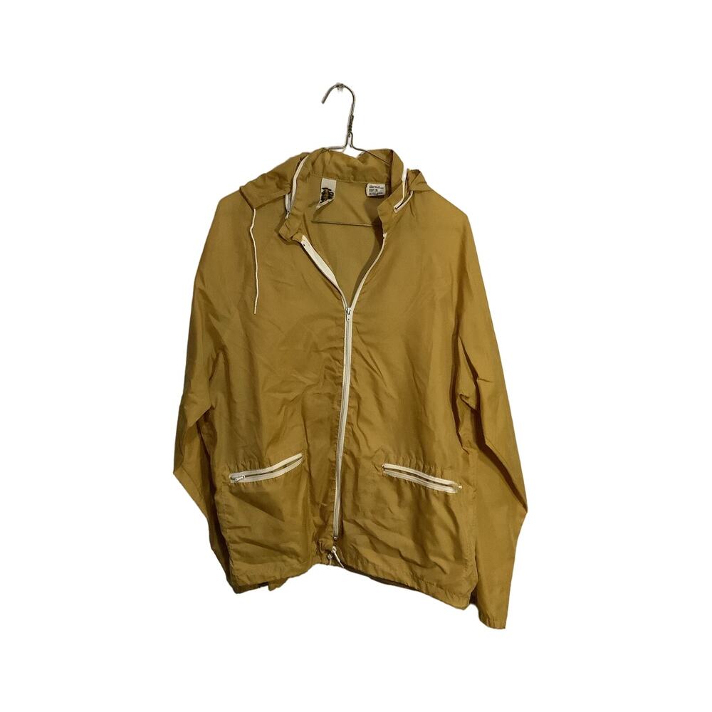 Vintage Matt Andrews Yellow Zip Up Jacket Size Medium